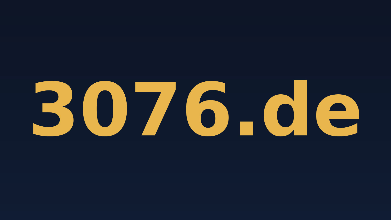 3076.de – Domain zu verkaufen